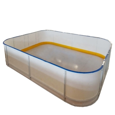 Plaque de base en plastique de conseil de Dasher d'hockey de HDPE de barrière de piste de patinage avec le cadre en acier