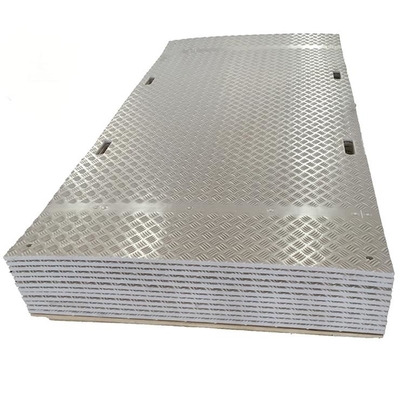Tapis provisoires de voie d'accès de polyéthylène d'au sol de HDPE clair mobile de protection