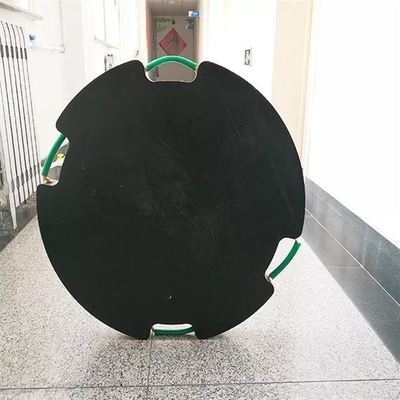 Protection ronde noire de tangon de Jack Foot Plate Plastic Crane de HDPE pour les grues mobiles