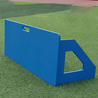 Conseils résilients s'exerçants portatifs de rebond du football de HDPE de plat de plastiques bleus