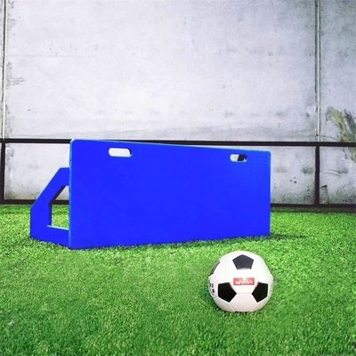 Conseils résilients s'exerçants portatifs de rebond du football de HDPE de plat de plastiques bleus