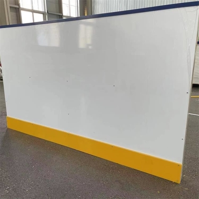 conseil portatif de Dasher de piste de tir d'hockey de barrière de patinoire de plastique de HDPE des pieds 4x8