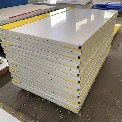 conseil portatif de Dasher de piste de tir d'hockey de barrière de patinoire de plastique de HDPE des pieds 4x8