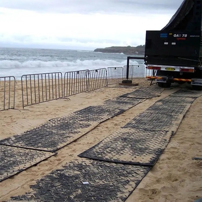 48 x 96 pouces de route provisoire noire portative Mats For Excavator de plastique polyéthylène