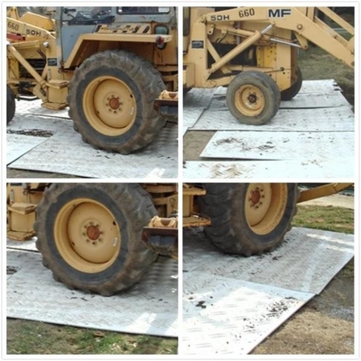 Tapis provisoires de voie d'accès de polyéthylène d'au sol de HDPE clair mobile de protection