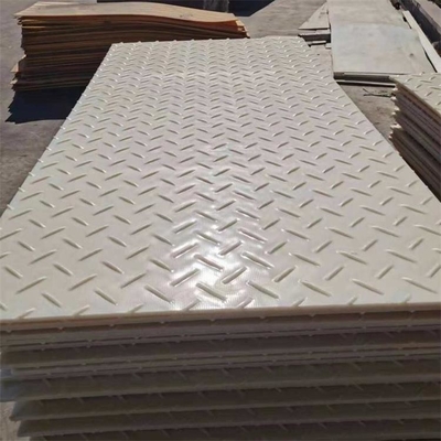 Plat provisoire de voie d'accès de camion de protection de marais de HDPE moulu synthétique de tapis