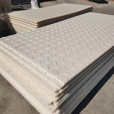 Plat provisoire de voie d'accès de camion de protection de marais de HDPE moulu synthétique de tapis