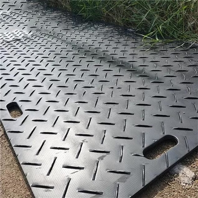 tapis moulus provisoires en plastique légers de marais de HDPE de tapis de protection d'anti glissement de 4X8ft