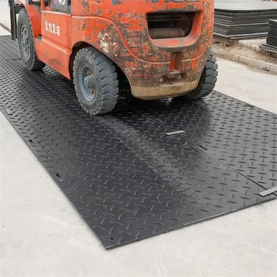Tapis moulu de route de voie de Mats Temporary Heavy Duty Construction de protection de HDPE