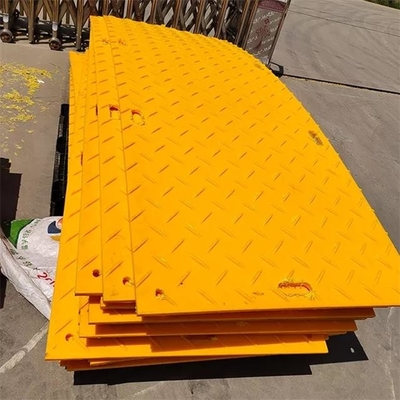Tapis parquetant piétonnier provisoire en plastique d'anti d'impact de boue HDPE résistant d'au sol
