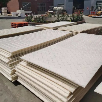 Plat provisoire de voie d'accès de camion de protection de marais de HDPE moulu synthétique de tapis