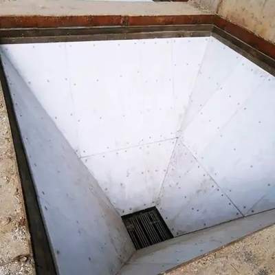 Feuille résistante à l'usure blanche de revêtement d'UHMWPE pour le panneau en acier de doublure de silo de grain de silo