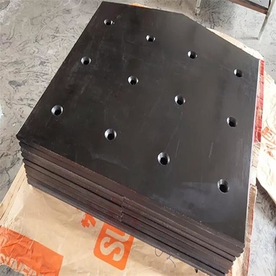 Soute de charbon d'UHMWPE rayant la feuille noire de polyéthylène de bâton de coutume de feuille non