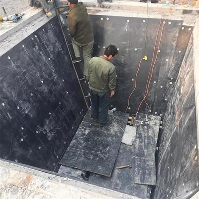 Soute de charbon d'UHMWPE rayant la feuille noire de polyéthylène de bâton de coutume de feuille non
