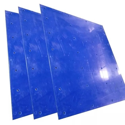Individu lubrifiant la feuille en plastique bleue de revêtement de soute de charbon de silos de la propriété UHMWPE