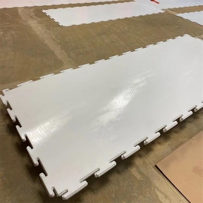 plancher portatif synthétique de patinage de rouleau de la patinoire d'hockey de 1200*1000mm UHMWPE