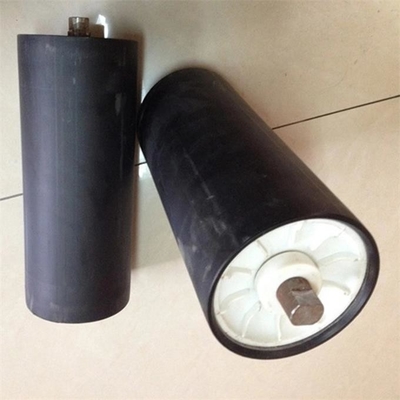 Convoyeur de HDPE de polymère de noir de 4 pouces ajustant le rouleau d'attente de frottement de rouleaux