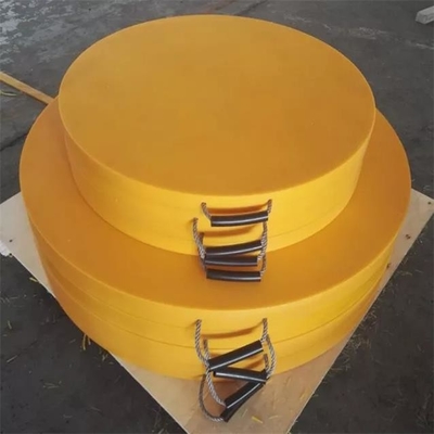 Camion en plastique Mat Outrigger Leg Support Pads de HDPE rond résistant à l'usure durable