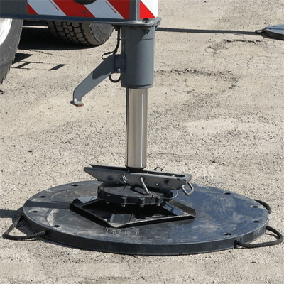 Le tangon provisoire portatif de rond de HDPE capitonne les protections en plastique de pied de camion mobile