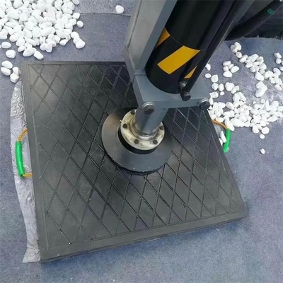 la jambe de stabilisateur de région de protection de tangon de sécurité de HDPE de 500x500mm capitonne Crane Foot Pads