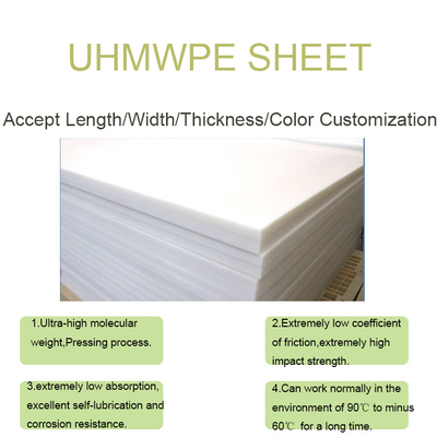Couleur personnalisation résistance à l'usure feuille uhmwpe pour tapis de protection du sol
