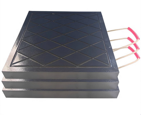 Camions professionnels 30 mm Plastique Crane Outrigger Pads Mat Stabilisateur Uhmwpe Noir